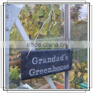 Greenhouse hanging slate direction board/prescribed plate