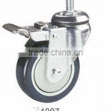 PU caster with PP core, ball bearing