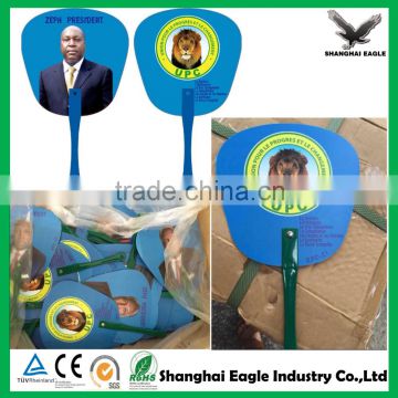 Promotional advertising hand fan plastic