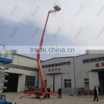 articulated platform lift trailer mounted boom lift