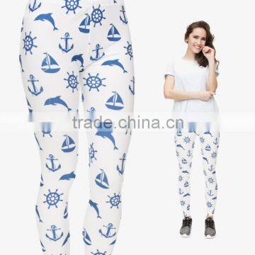 Brand New Elastic Waist Band Stretchy Yoga Pants Patterned Leggings for Women