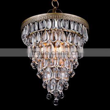 Antique Rustic Cristal Lampara Pendant Lights Round Chandelier Crystal Chandeliers Hanging Lighting Fixture CZ2532IR