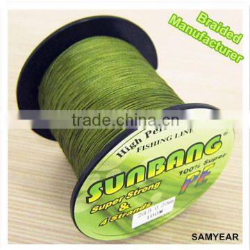 Popular item!4strands 500M Navy Green Braid Fishing line Fishing Coil Fishing Equipment