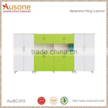 Green and White Melamine Filing Cabinets for Sale