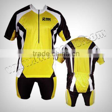 Men and Women 100% Micromesh Jersey with Lycra Short for Cycling Riders