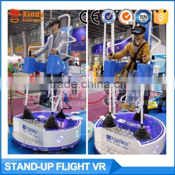 Guangzhou Zhuoyuan 9D vr cinema virtual reality 3 flight vr simulator