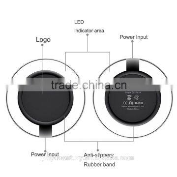 High Quality Black White Round Wireless Charger Charging Pad for Samsung S3 S4 photo-4