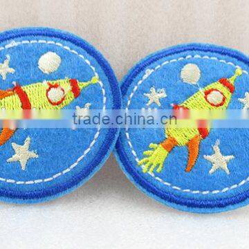 High quality felt embroidery polyester patches