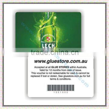 Wine promotion barcode card