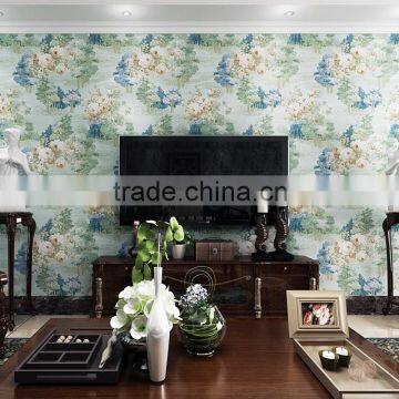Interior Flower Tree Pattern Wallpaper /natural Wallpaper photo-2