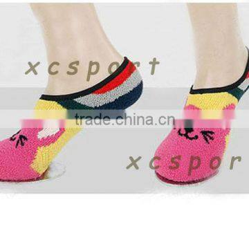 Cute cartoon thickened floor socks socket