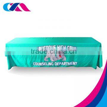 wholesale customs exhibition promotion table cloth design,no moq trade show any logo print table cloth