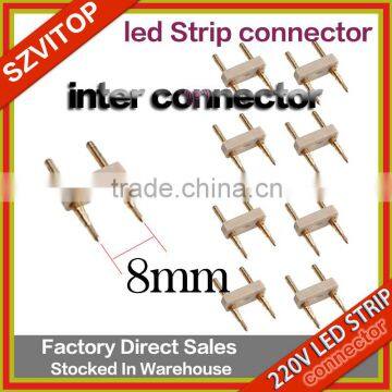 SV220V Led Strip Connector Pin 2PIN 8MM Led Strip Accessories 5050 2835 3014 5730 2 pin needle