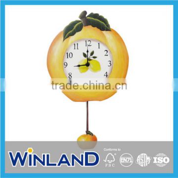 Kids Wooden Fruit Design Wall Clock