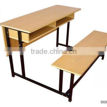 Two Seater Table Double School Desk And Chair photo-4