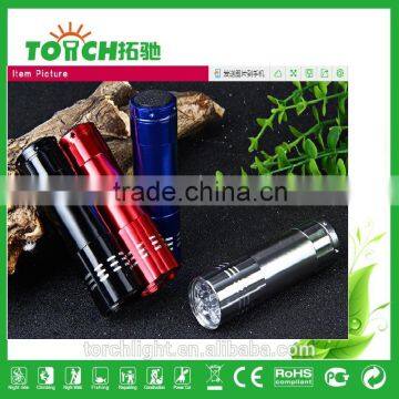 Mini 9 LED Flashlight 4 Colors Torch Flashlight for AAA Battery Mini Pocket Torch Portable Flash Torch Lamps Quality Choice photo-3