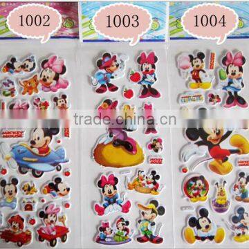Cartoon pattern stickers, cartoon picturer sticker, bubble sticker