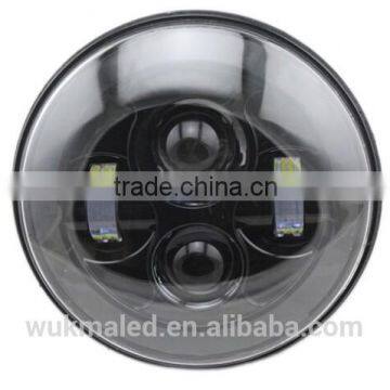 7" LED Projector Head Light Black for Harley Davidson 2012-2013 FLD / 1994-2013 Touring & Softail Models photo-2