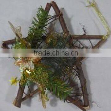 2015 wooden star with decorations , christmas decoration