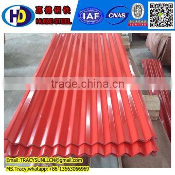 red-roofing sheet/pre-painted galvanized steel sheet