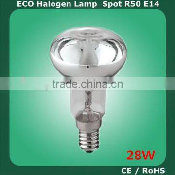 R50 E14/e27 18W reflect halogen lamp cllear