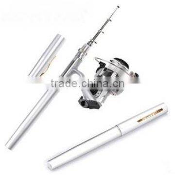 1 Meter Pen Style Fishing Rod Spinning Wheel Portable Mini Pen Fishing Rod Pole Kit H3