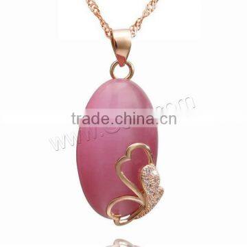925 Sterling Silver Cats Eye Pendants