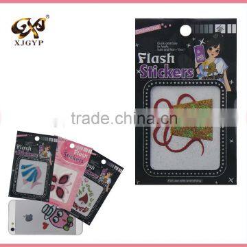 glitter eva foam stickers/glitter animation sticker/glitter embossed stickers