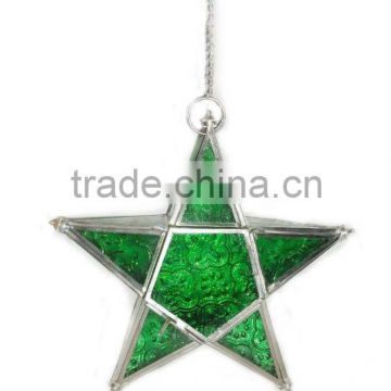 Glass lantern, Star lantern, christmas decoration lantern