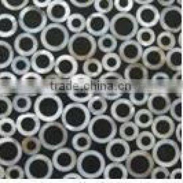 White circle china river shell mosaic tile with black crystal