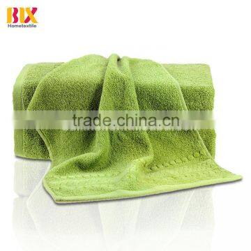Cheap Wholesale 100% Cotton Hand Terry Towel, Green Color Towel photo-2