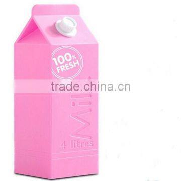 Carton 2600Mah mini carton high qulity milk box power bank for new year