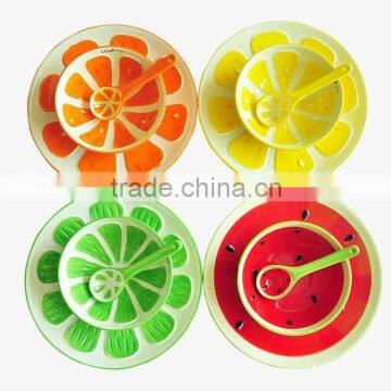 Japanese cute and creative fruit ceramic spoon/bowl/disk set