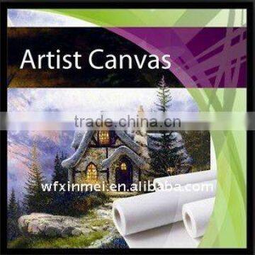 410gsm Water Resistant poly/cotton Blend inkjet Artist Canvas