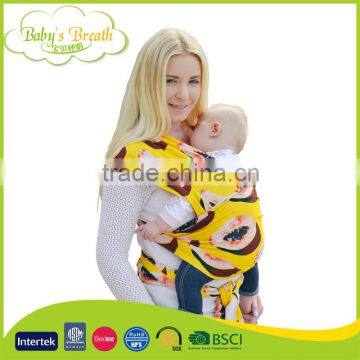 BCW-25 2016 Got Certified Baby Carrier Organic Cotton Baby Ring Sling Wrap Carrier