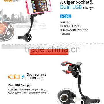 2016 NEW Universal Dual USB cigarette socket car charger for iphone6