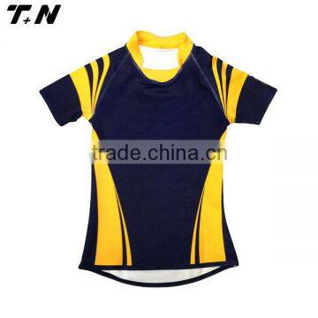 Wholesale mens short sleeve rugby wear