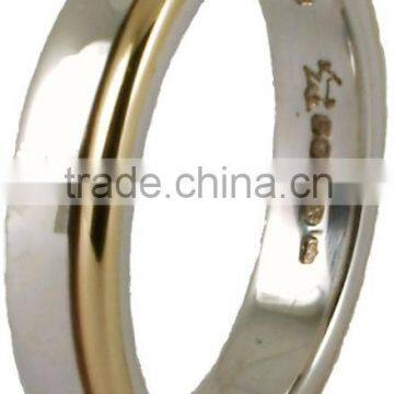 Platinum and Gold Combo Rings photo-3