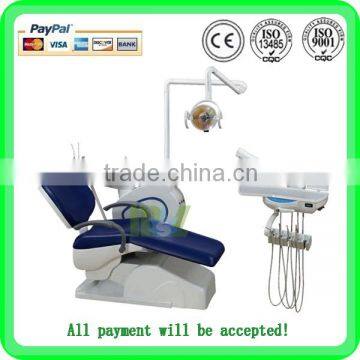 (MSLDU16) Special price!!! new dental chair unit price( double armrest) from dental chair manufacture in China with CE approved