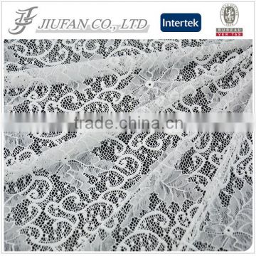 white lace knee length dress made by nylon fabric price of guipure lace