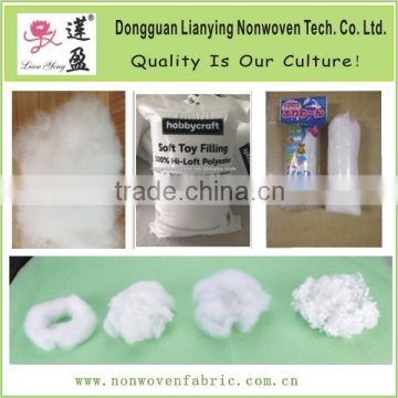 Plump polyester fiber filling for handicrafts/toy/pillow/cushion/decoration