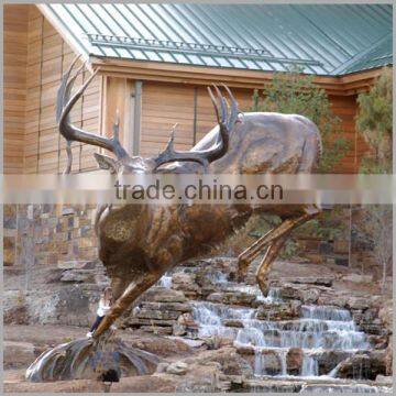 Outdoor Garden Art Bronze Elk Statue Sculpture for Decoration photo-2