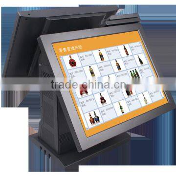 Factory pos machine price !Dual screen pos terminal for specialty store cashier system ZQ-T9060D