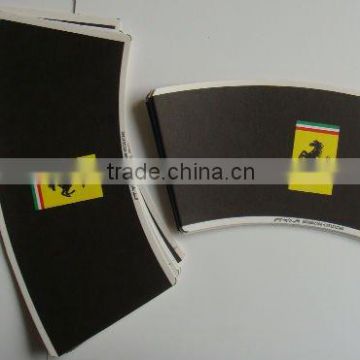 customized size paper cup fan coated with pe