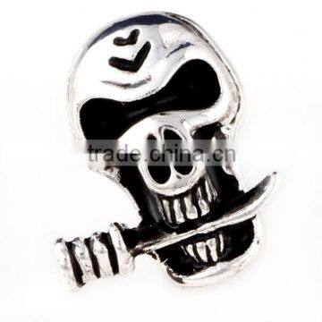 Stainless Steel Earring Skull Bite Knife Earring Antique Silver Plated Earring Fashion Crazy Jewelry