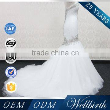 Simple Sex Crystal Wedding Dress 2016 photo-3