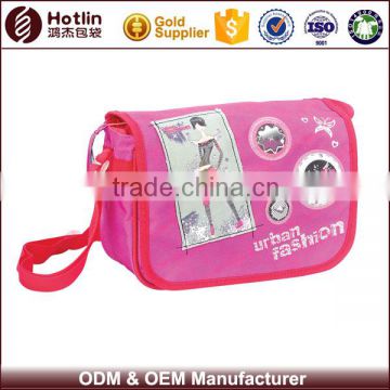 Fashion Pink Shoulder School Bag For Girl