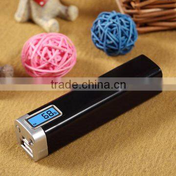 CE FCC Rohs LED display colorful mobile power bank 2600mah charger