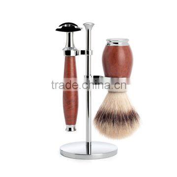 Professional Muhle Purist Shaving Wood Stand Set / Shaving Brush Stand Set / Wood Shaving Razor Stand