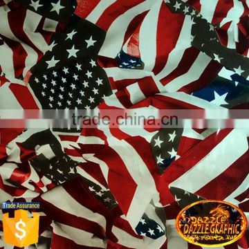 Leading fashion Dazzle Graphic 3D Flag Hydro Dipping film No.DGJJ810 Hydrographic Film U.S.A Flag Water Transfer Printing Film